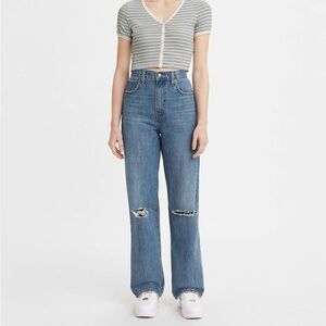 LEVI’S High Waisted Straight Leg Jean